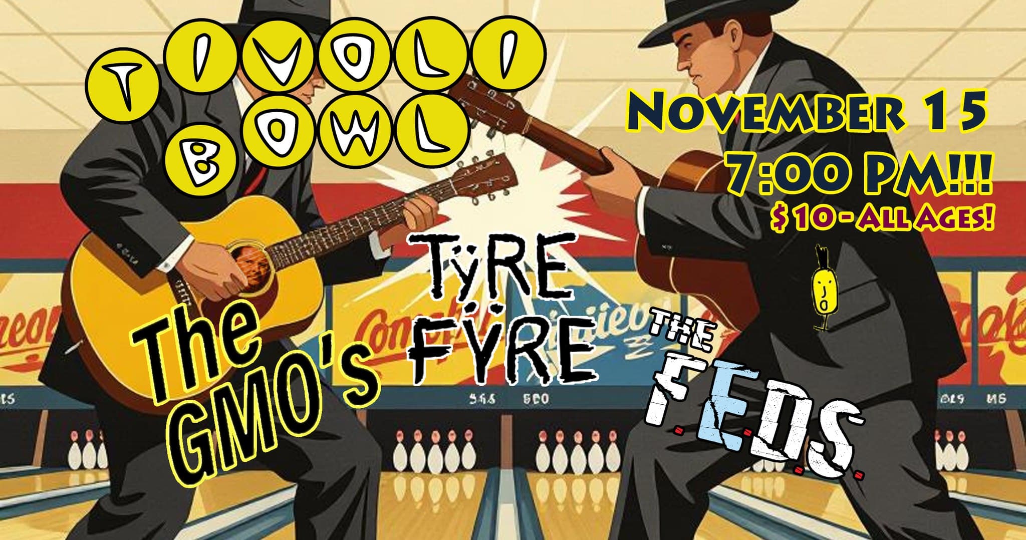 Tyre Fyre at Tivoli. Bowl